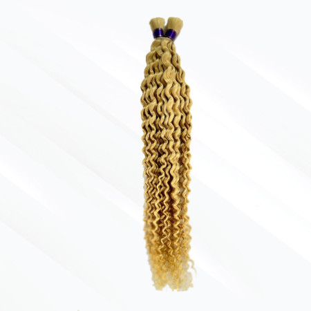 Haarextension – Doppelsträhne Lockig Blond